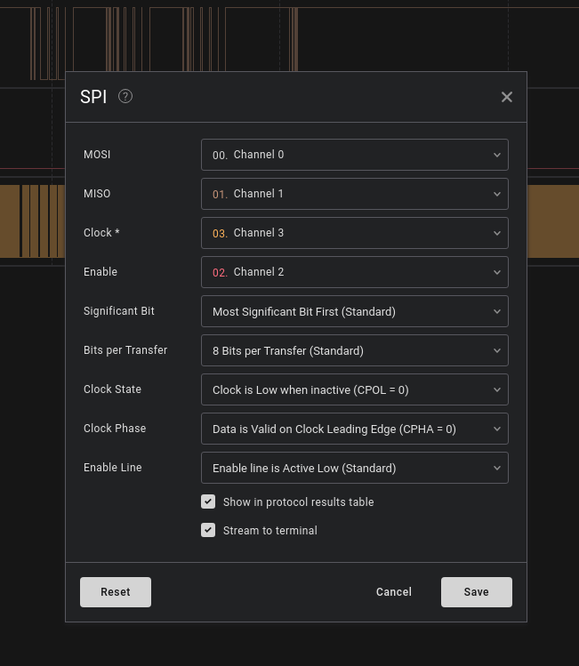 SPI analyzer
